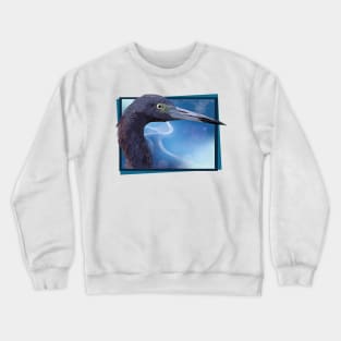 Blue egret Crewneck Sweatshirt